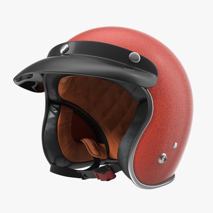 3D TORC Route 66 Motorcycle Helmet Solid Color model