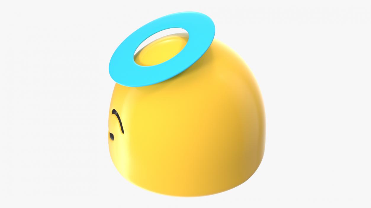 3D Halo Face Android Emoji model