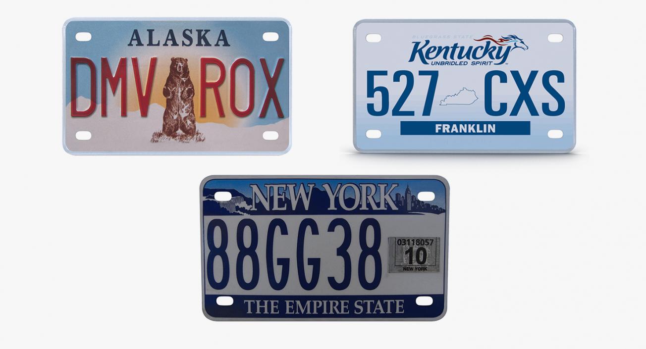 License Plate Collection 3D model