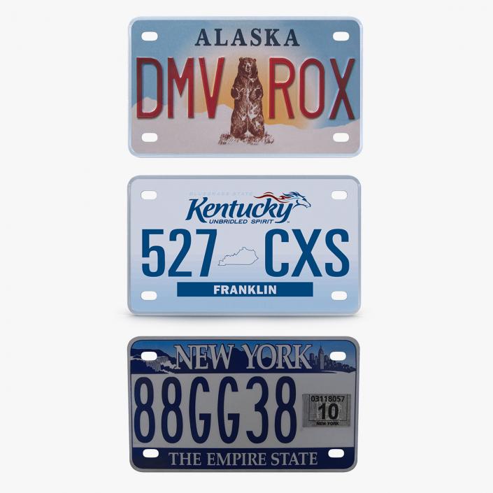 License Plate Collection 3D model