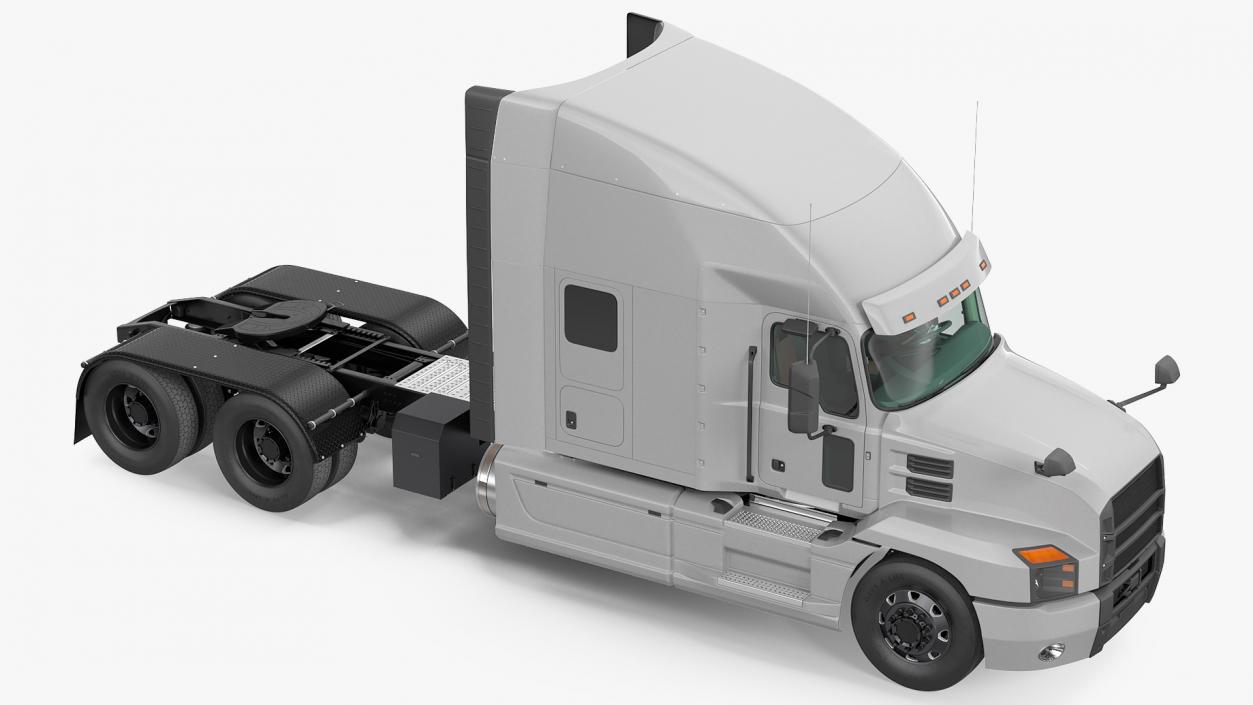 Semi Truck Generic Simple Interior 3D model