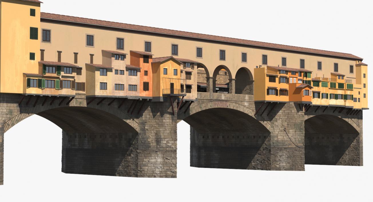 Ponte Vecchio Bridge Florence 3D model