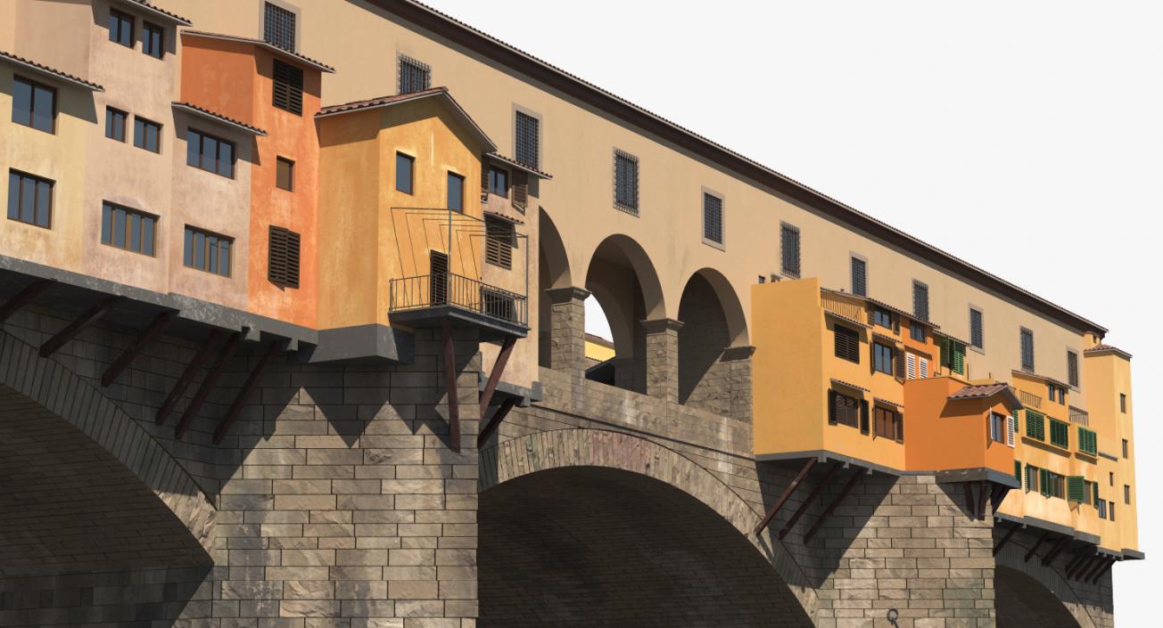 Ponte Vecchio Bridge Florence 3D model