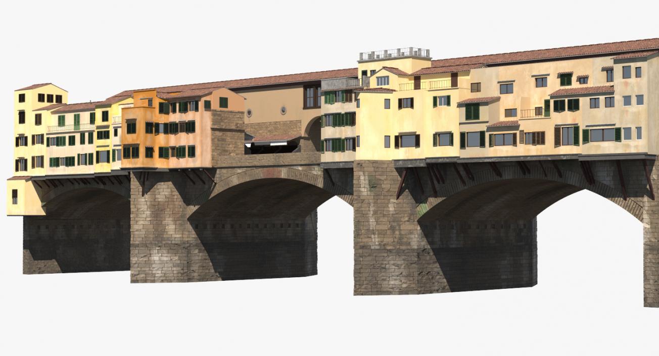 Ponte Vecchio Bridge Florence 3D model