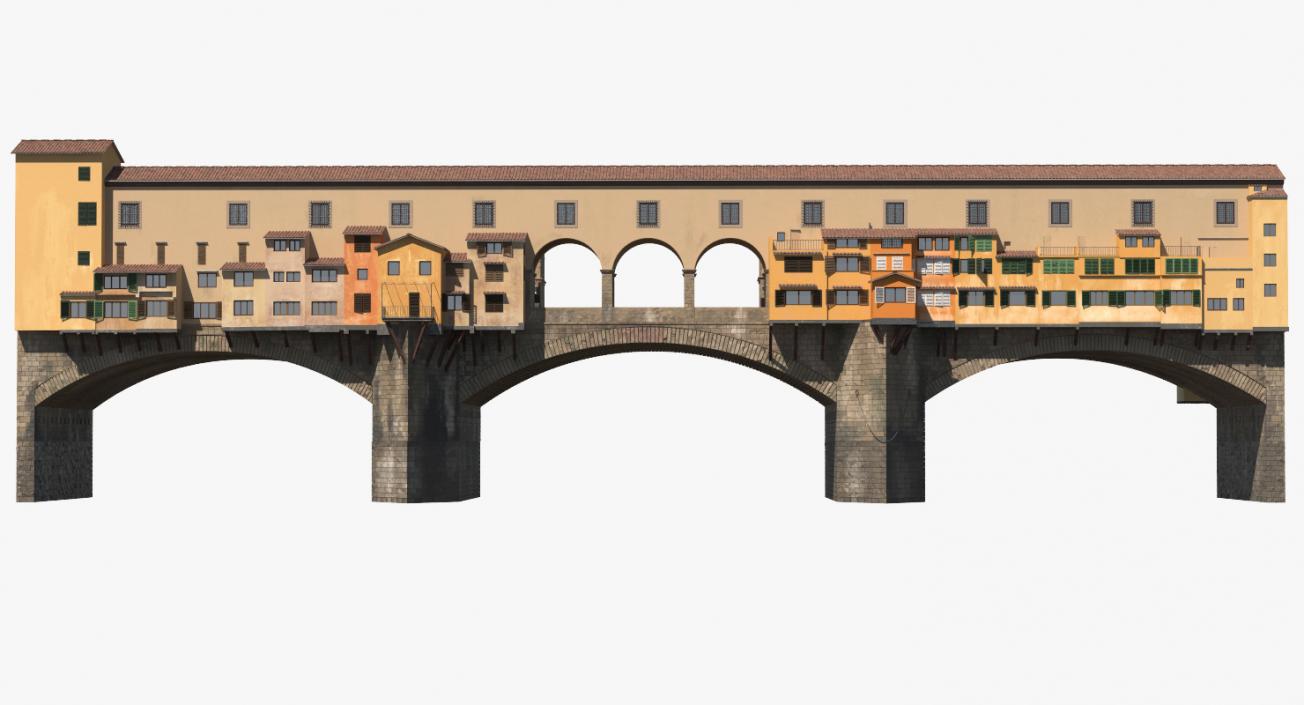 Ponte Vecchio Bridge Florence 3D model