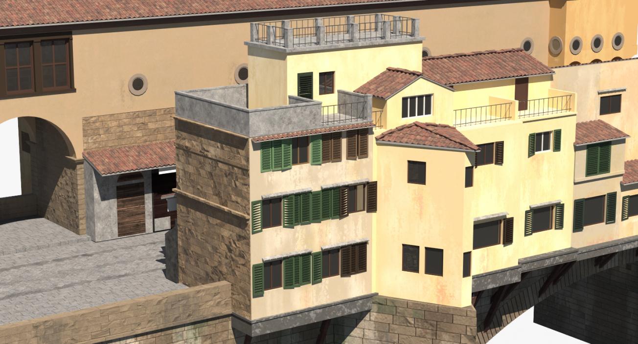 Ponte Vecchio Bridge Florence 3D model