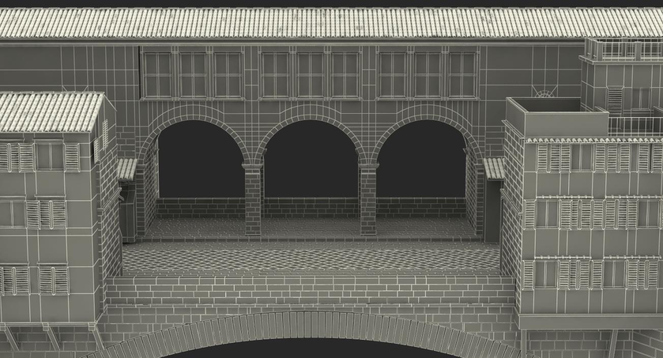 Ponte Vecchio Bridge Florence 3D model