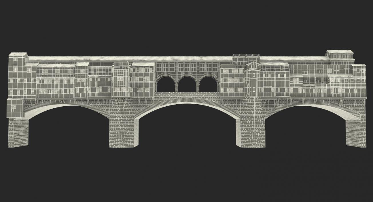 Ponte Vecchio Bridge Florence 3D model