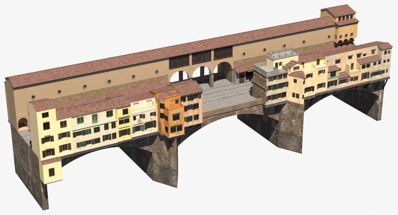 Ponte Vecchio Bridge Florence 3D model