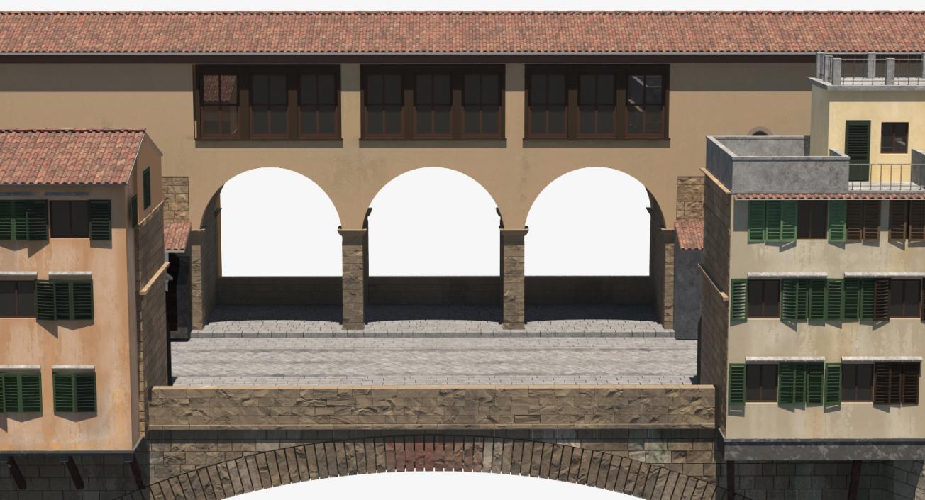 Ponte Vecchio Bridge Florence 3D model