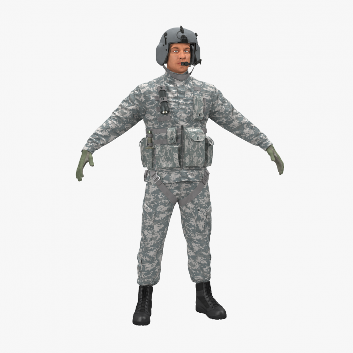 US Helicopter Pilot Camo 3D model