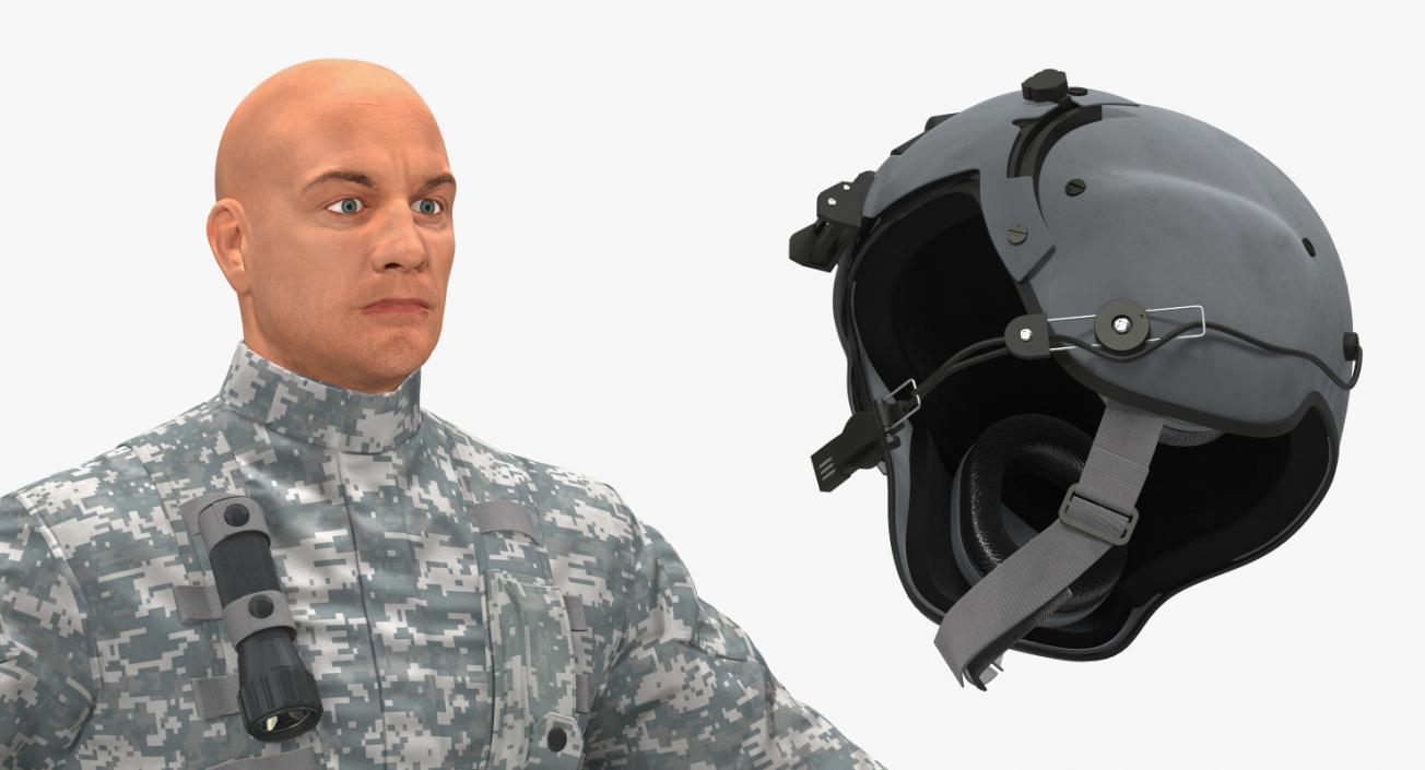 US Helicopter Pilot Camo 3D model