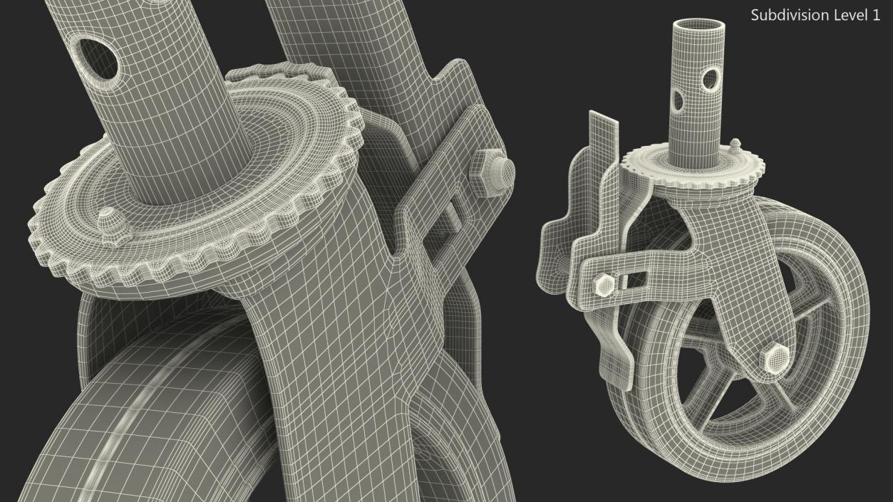 3D Heavy Duty Scaffold Caster