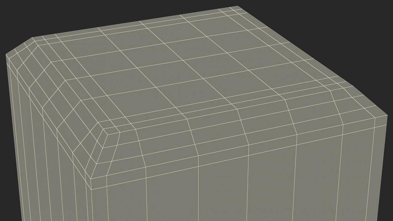 Square Glass Salt Shaker 3D model