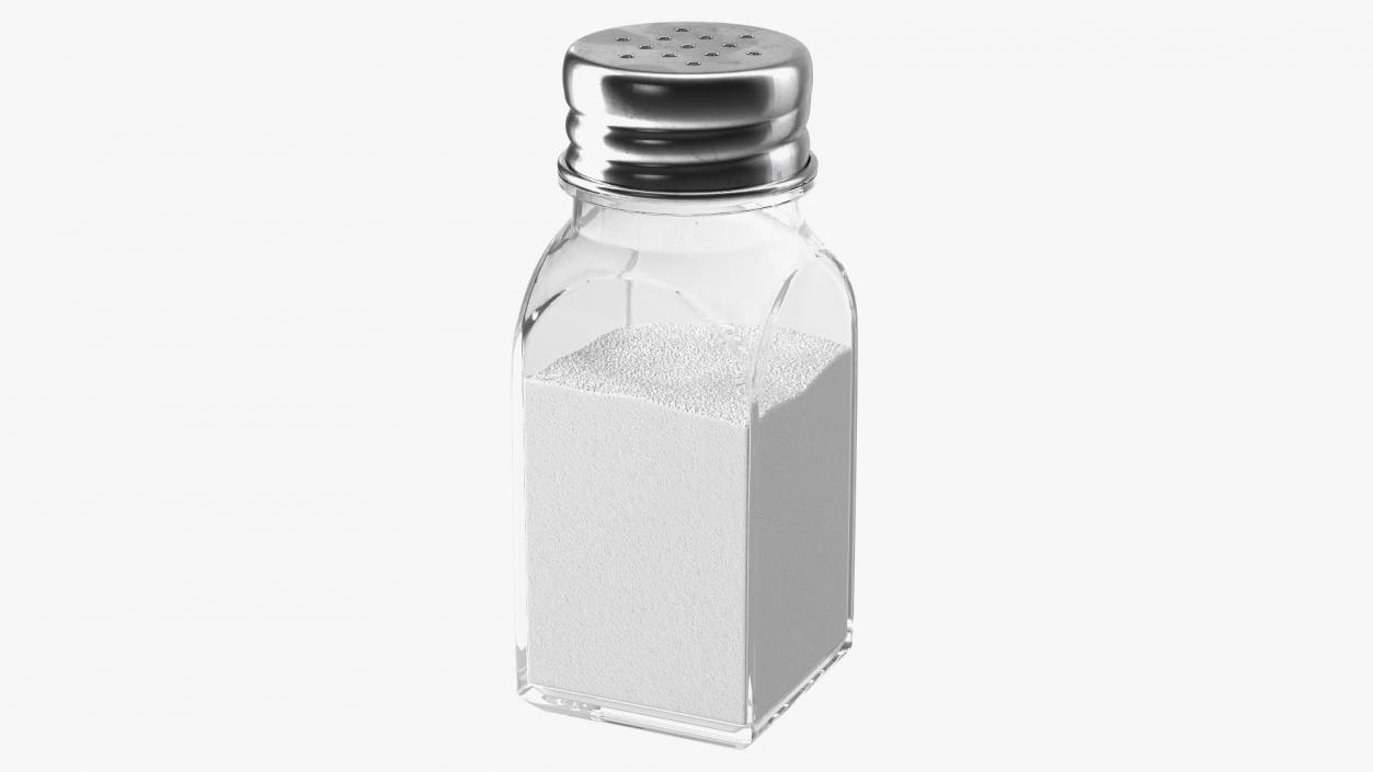 Square Glass Salt Shaker 3D model