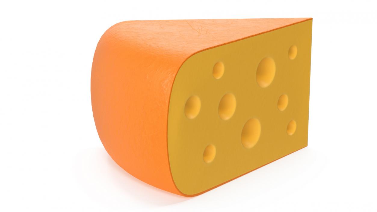 3D Cartoon Piece of Cheese model