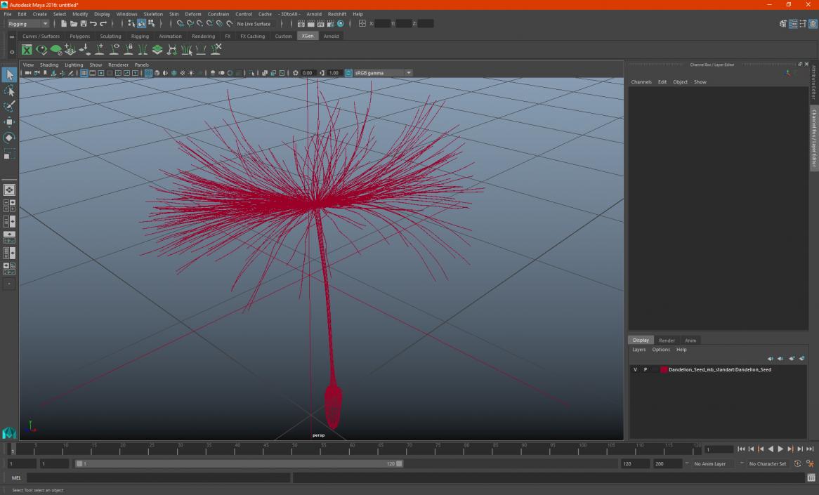 Dandelion Seed 3D model