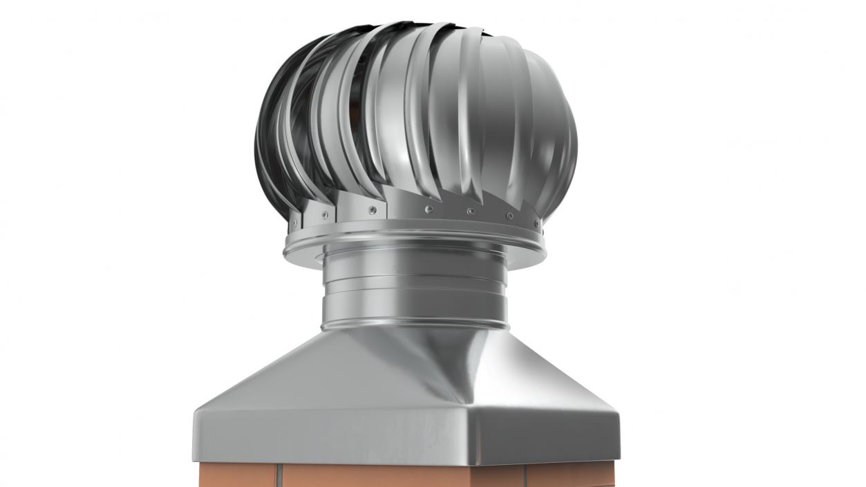 3D Spherical Cowl Chimney Brick model