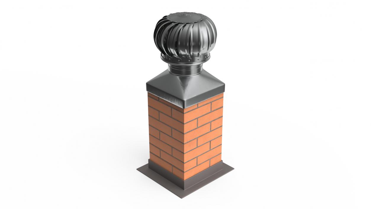 3D Spherical Cowl Chimney Brick model