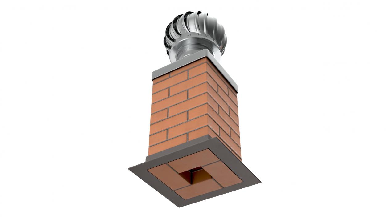 3D Spherical Cowl Chimney Brick model