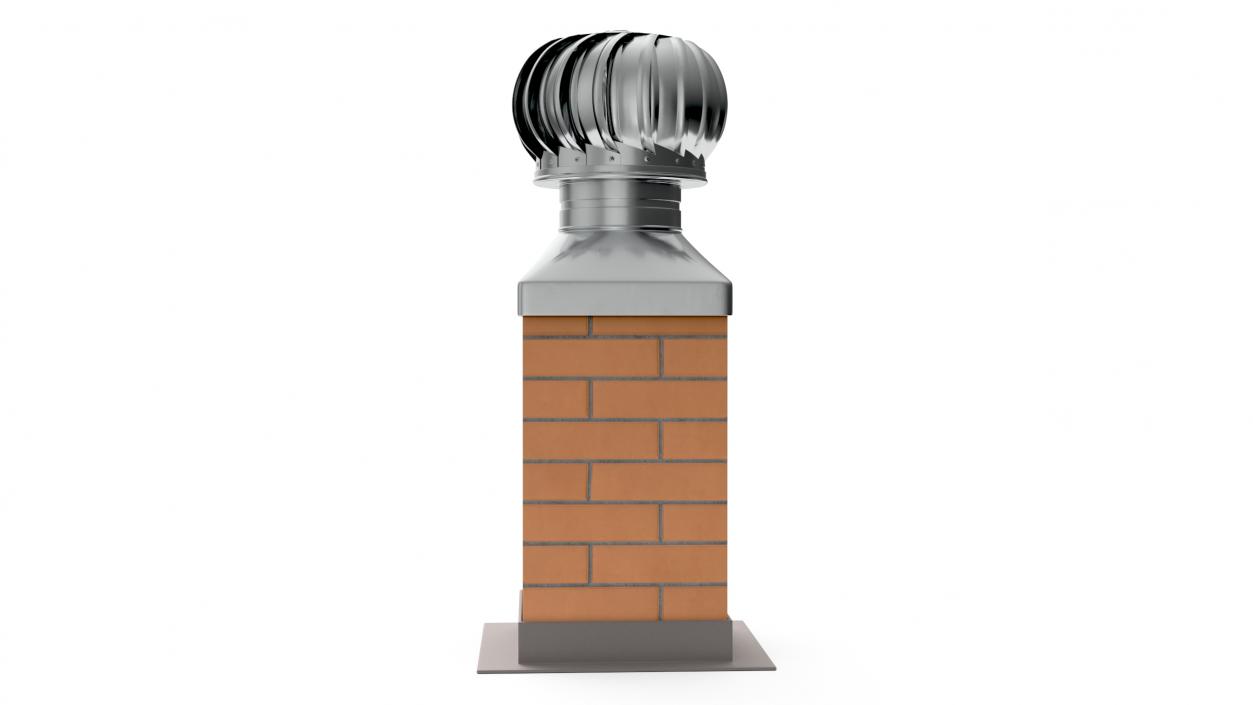 3D Spherical Cowl Chimney Brick model