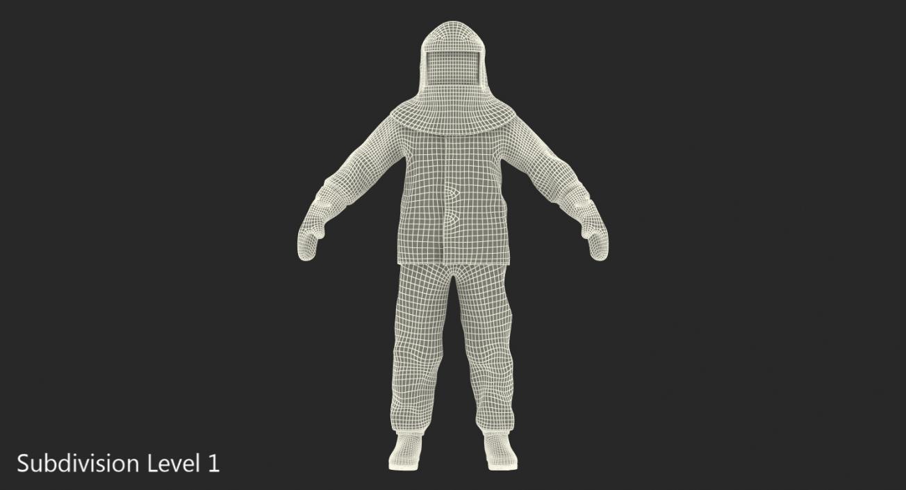 3D model Aluminized Chemical Protective Suit