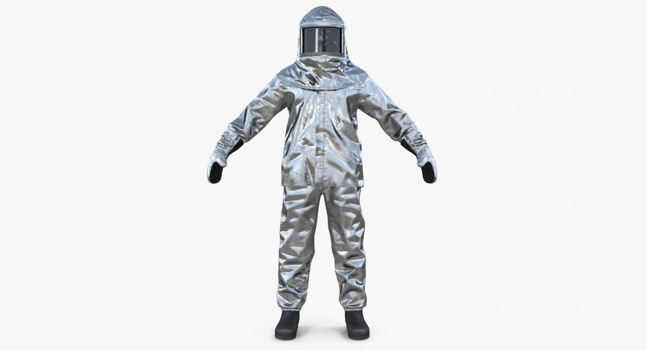 3D model Aluminized Chemical Protective Suit