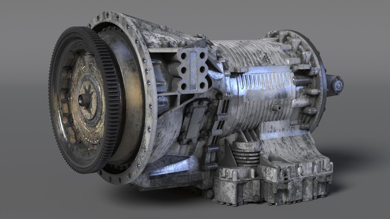 3D Old Transmission for Truck