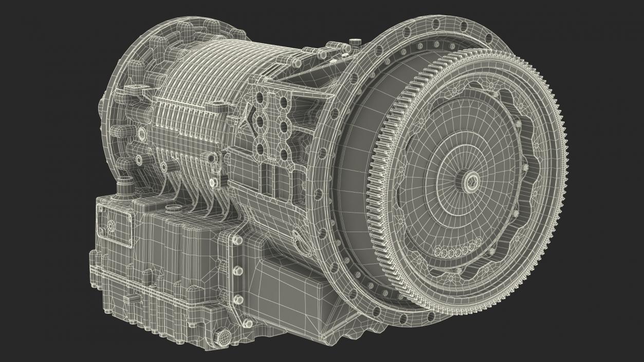 3D Old Transmission for Truck