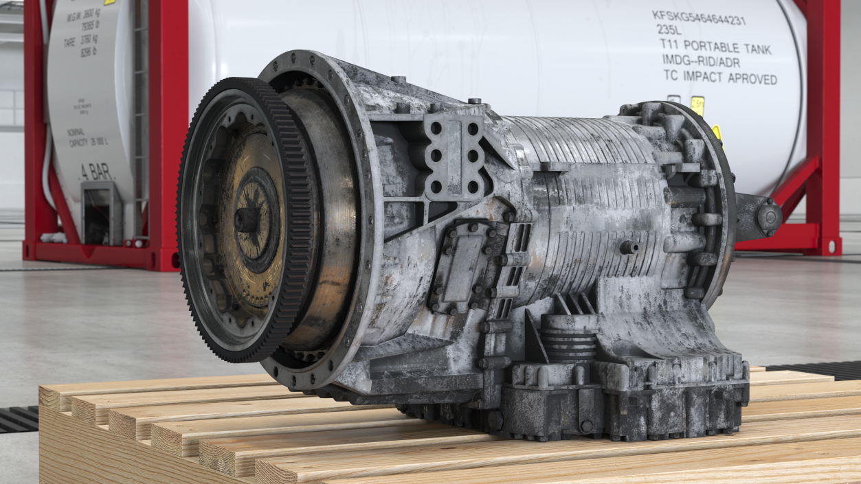 3D Old Transmission for Truck