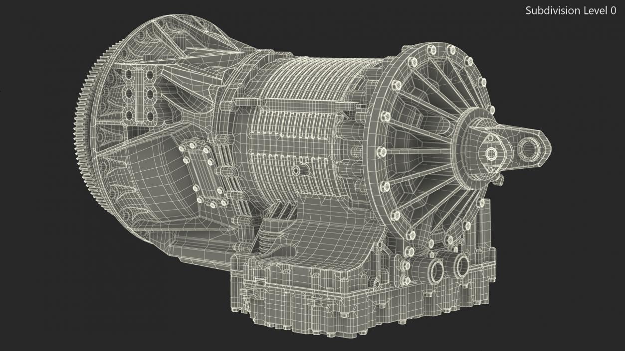 3D Old Transmission for Truck