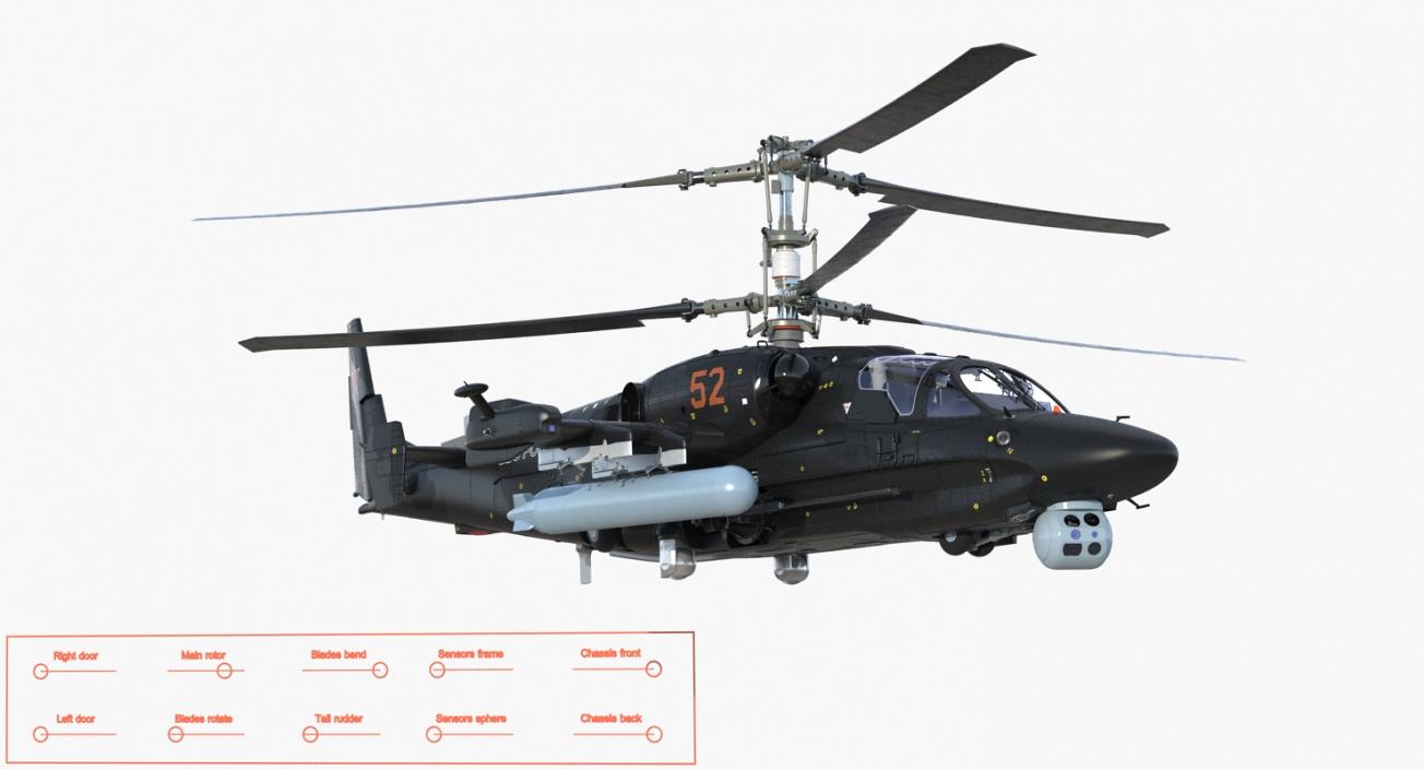 Rigged Russian Military Aircrafts 3D Models Collection 3D model