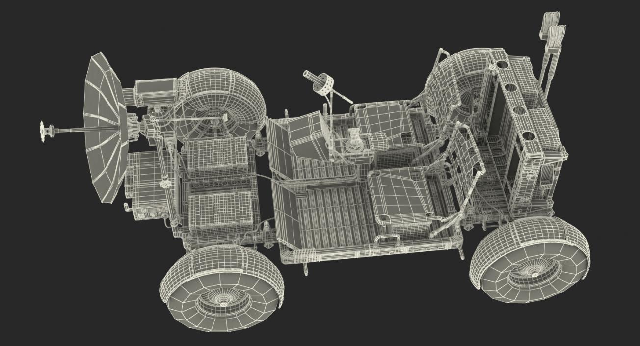 3D model Lunar Roving Vehicle from Apollo 15