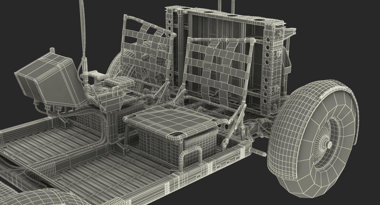 3D model Lunar Roving Vehicle from Apollo 15