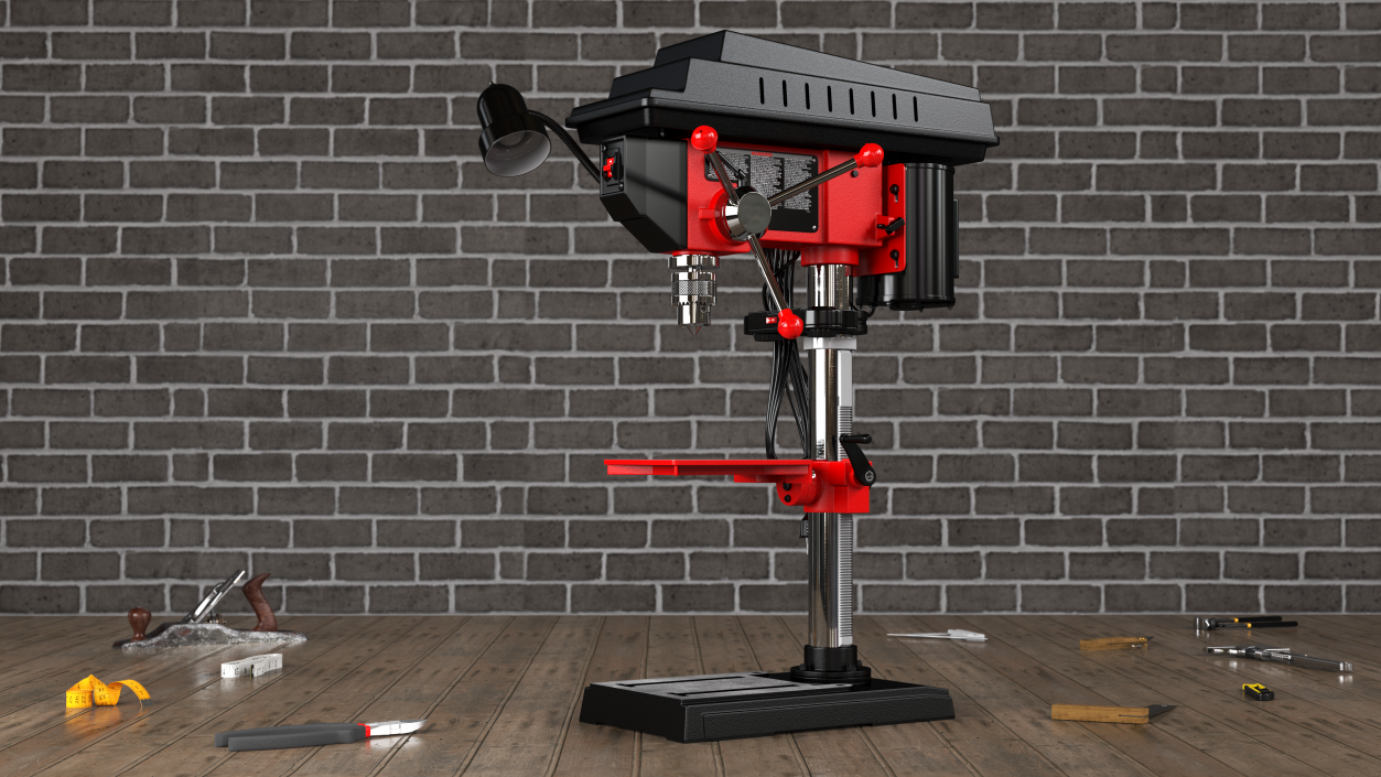 3D model Drill Press Red