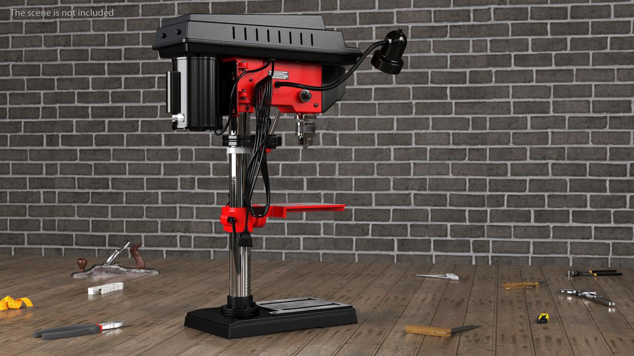 3D model Drill Press Red