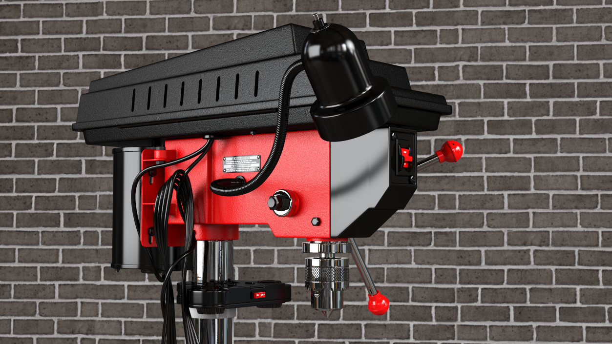 3D model Drill Press Red