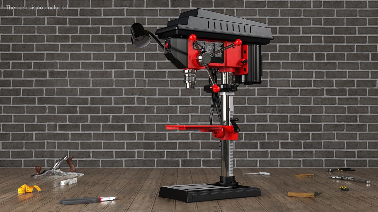 3D model Drill Press Red