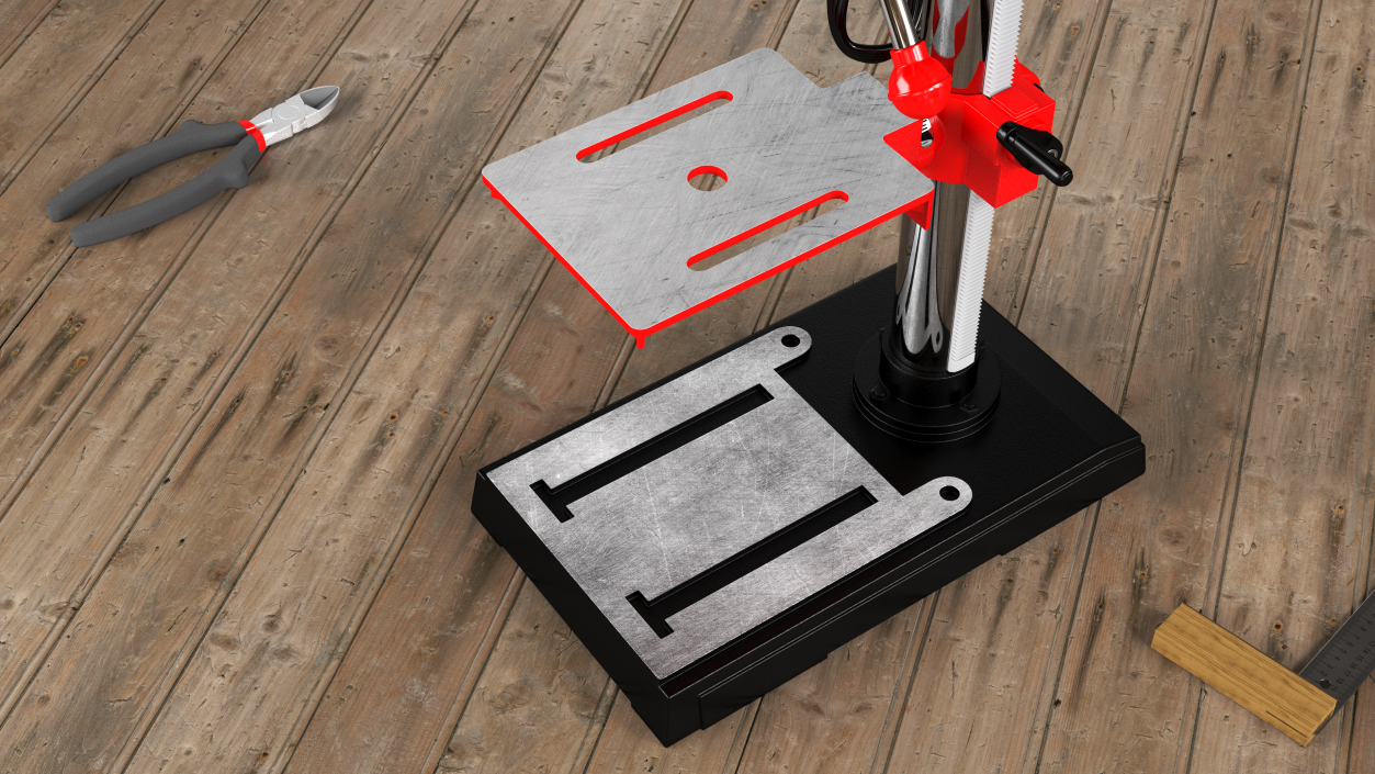 3D model Drill Press Red