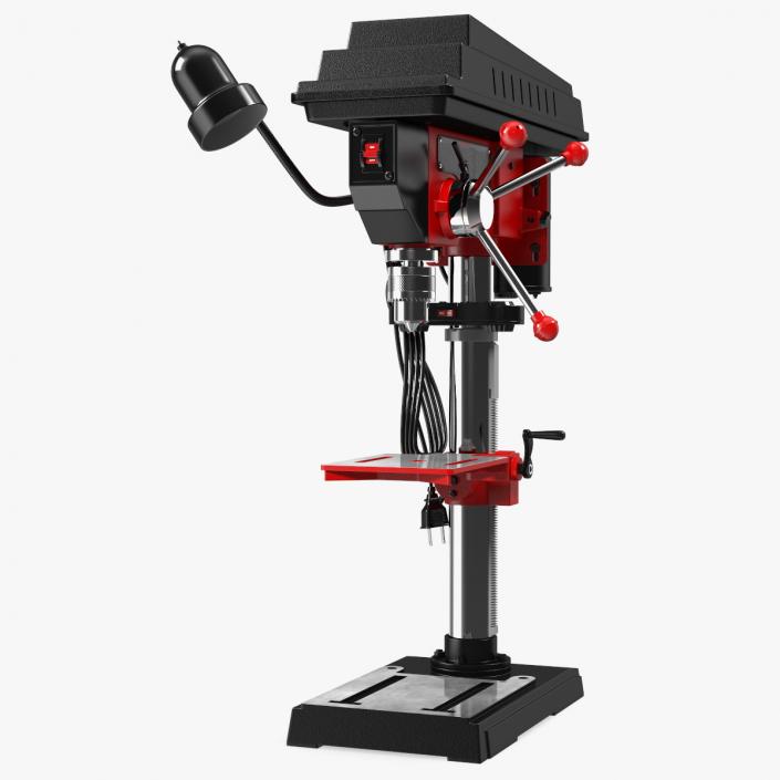 3D model Drill Press Red