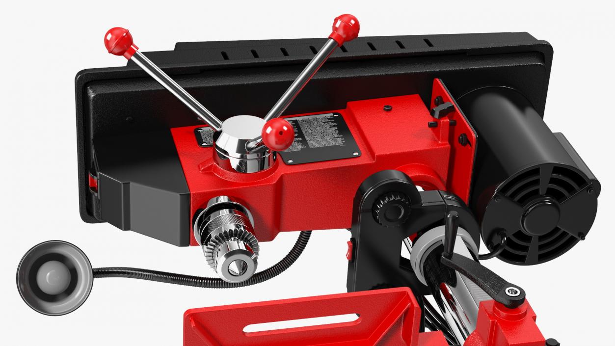 3D model Drill Press Red