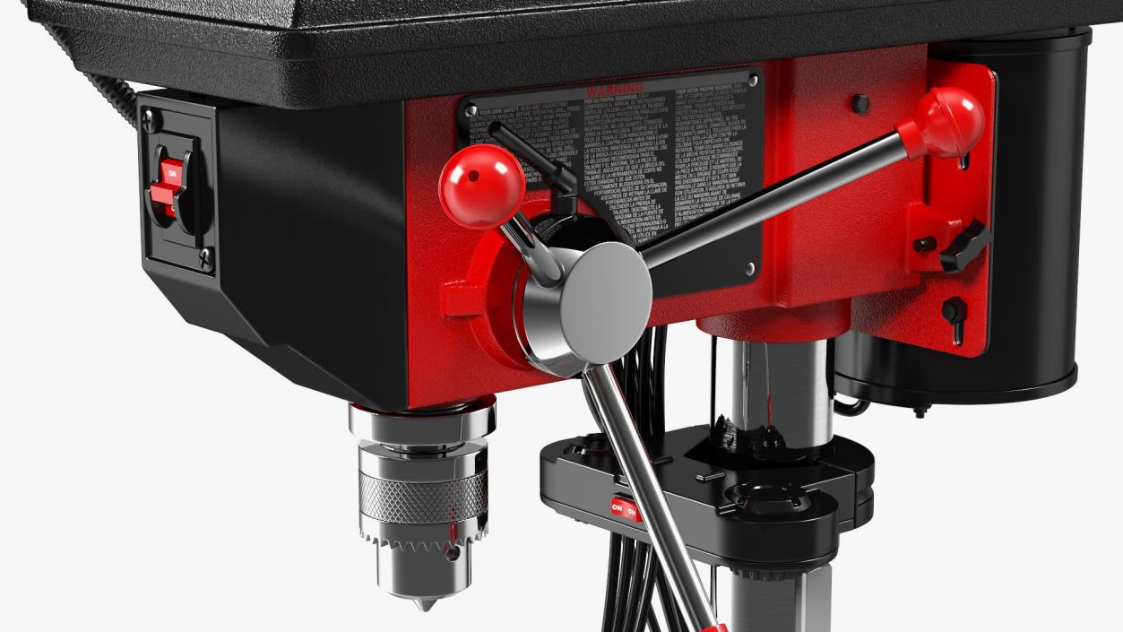 3D model Drill Press Red