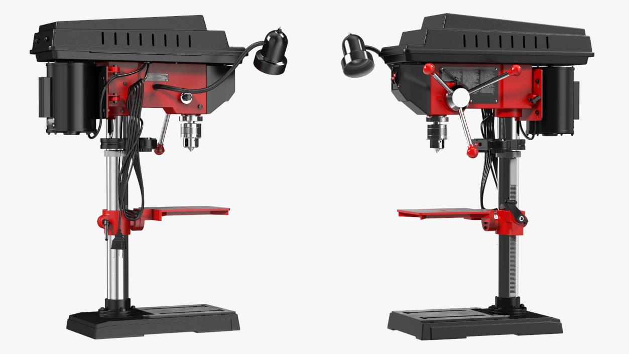 3D model Drill Press Red