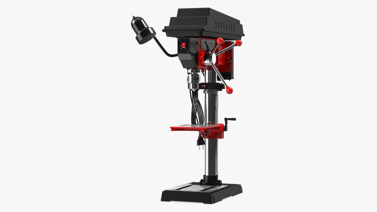 3D model Drill Press Red