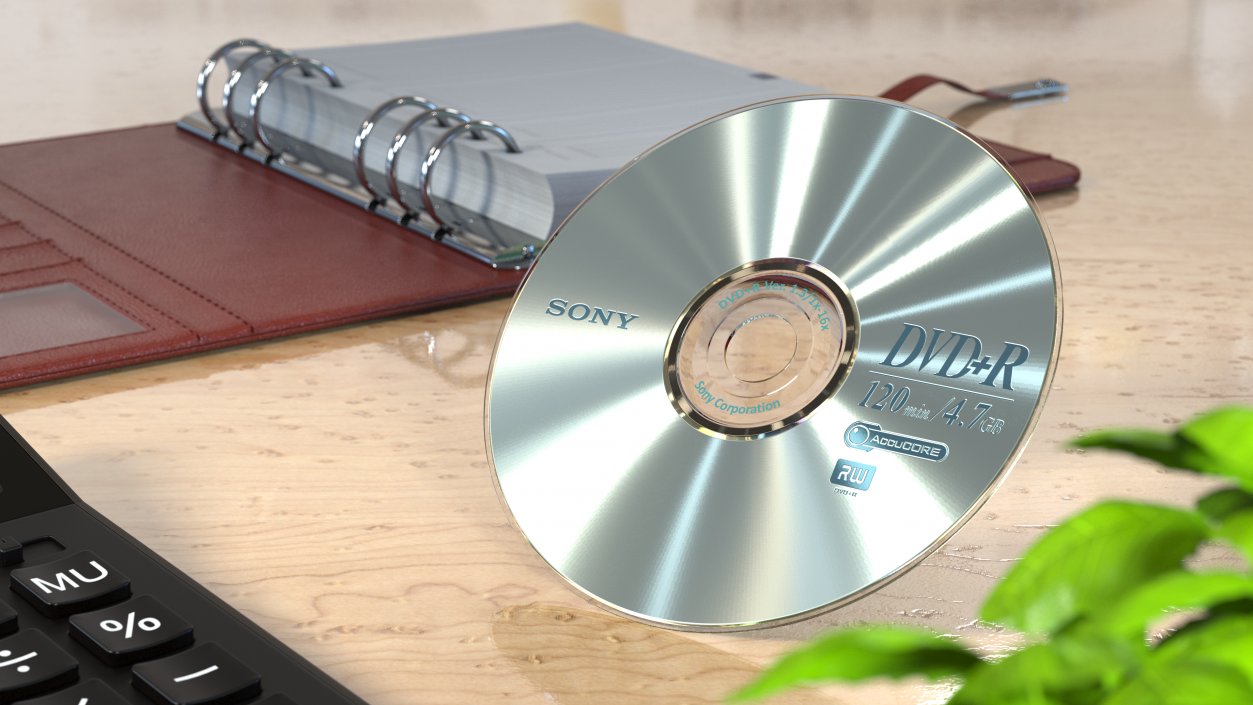 3D model Sony DVD R Disc