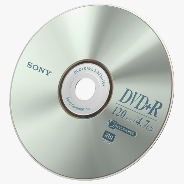 3D model Sony DVD R Disc