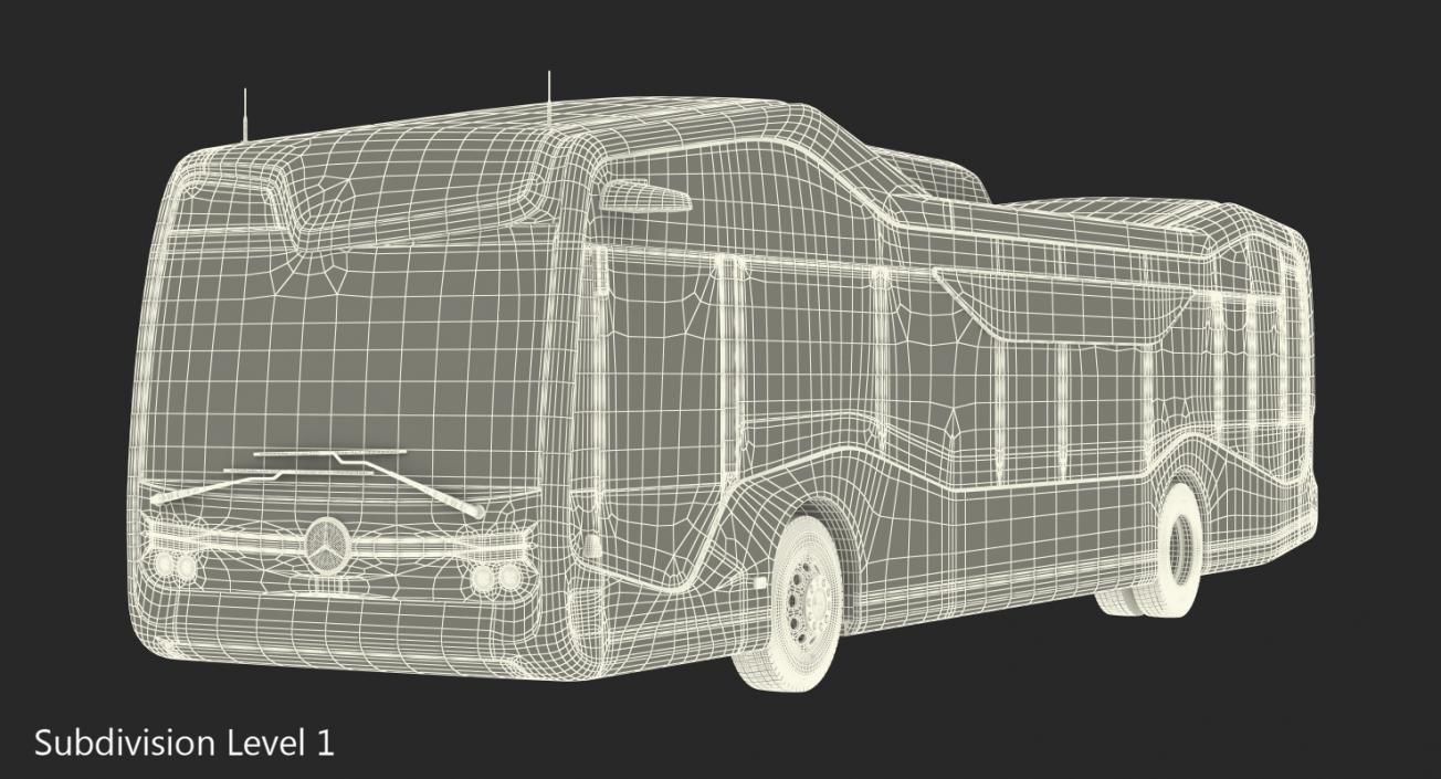 Mercedes Future Bus City Pilot Rigged 3D