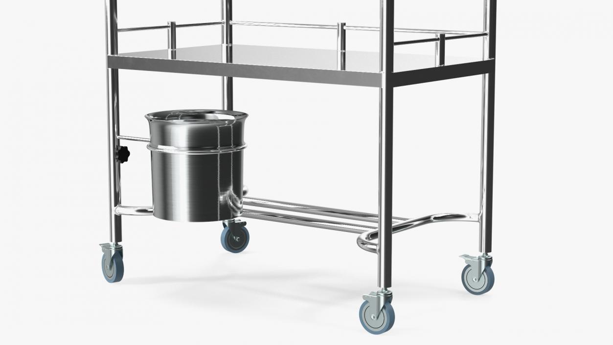 Medical Instrument Trolley Metal 3D