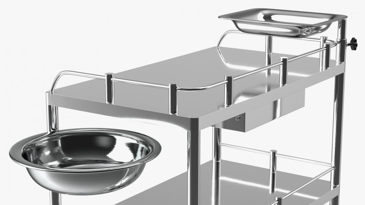 Medical Instrument Trolley Metal 3D