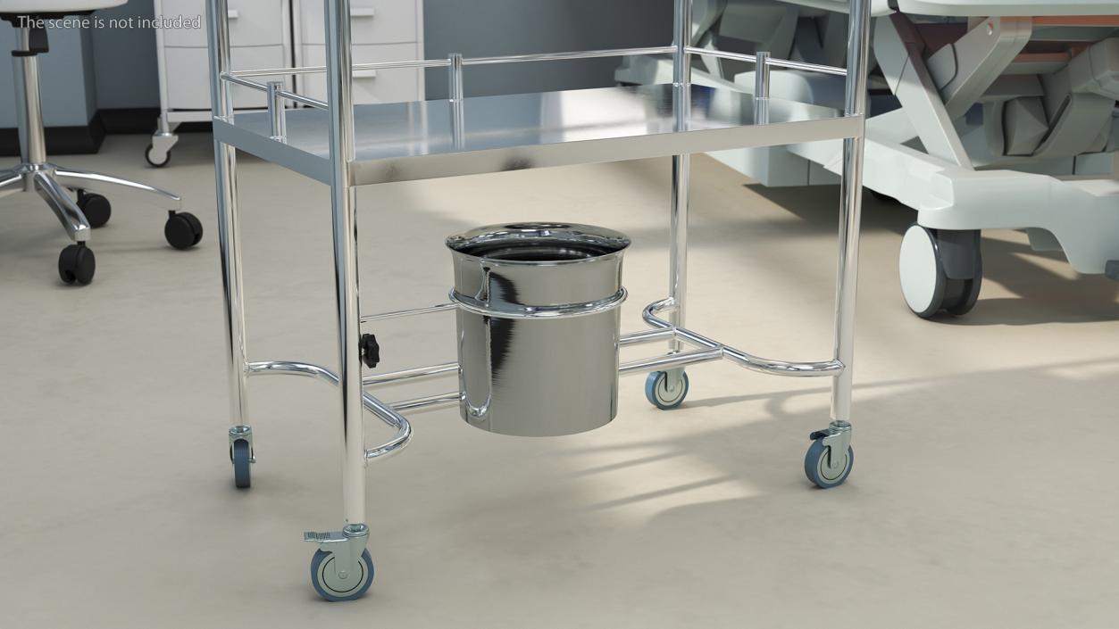 Medical Instrument Trolley Metal 3D